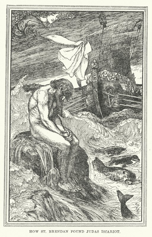 How St Brendan found Judas Iscariot by Henry Justice Ford