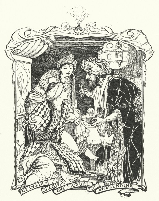 Neangir Sees the Picture of Argentine (engraving) by Henry Justice Ford