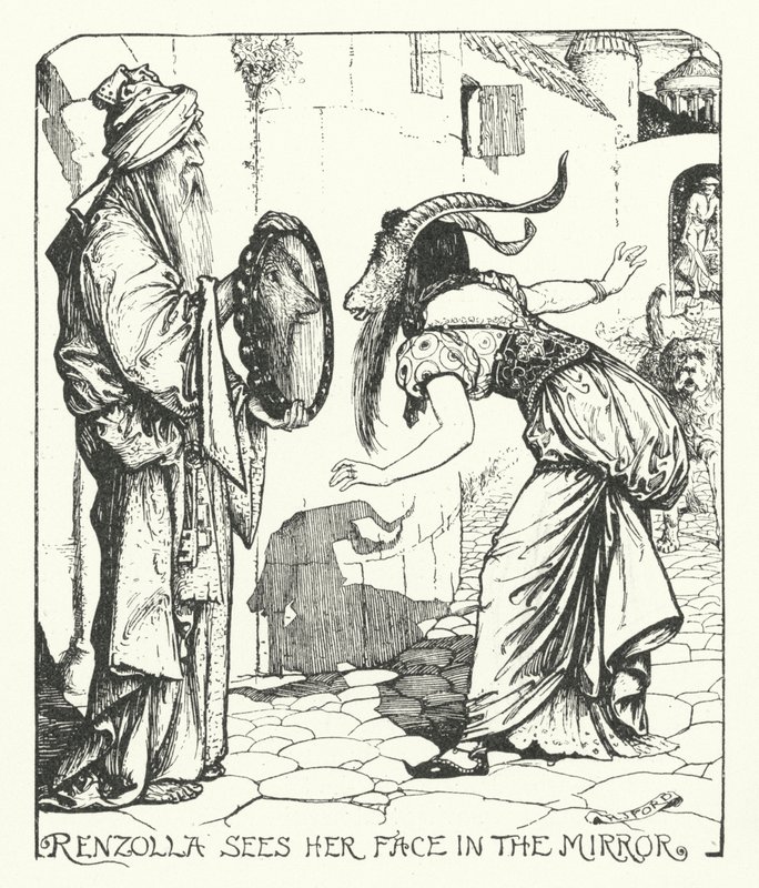 Renzolla Sees Her Face in the Mirror by Henry Justice Ford