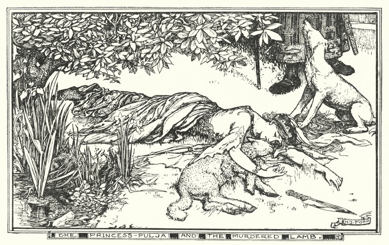The Princess Pulja and the murdered lamb by Henry Justice Ford