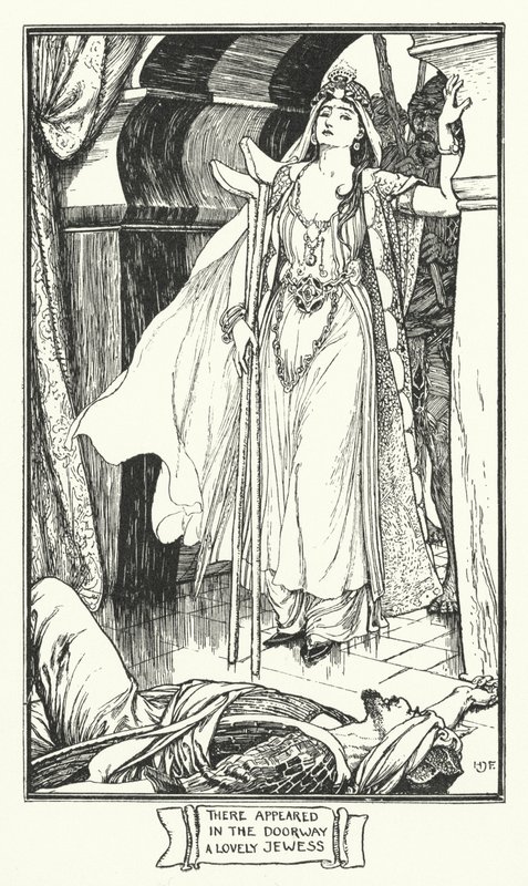There Appeared in the Doorway a Lovely Jewess (engraving) by Henry Justice Ford