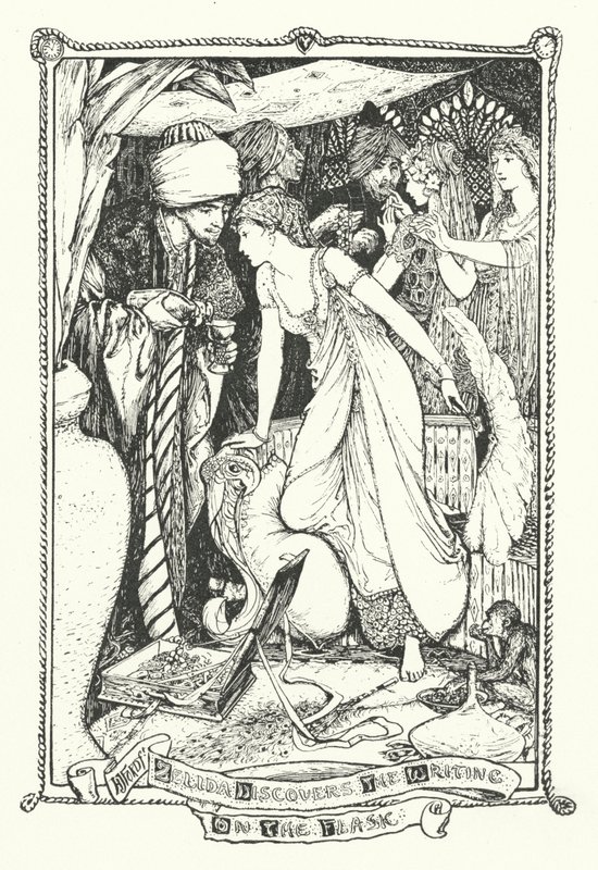 Zelida Discovers the Writing on the Flask by Henry Justice Ford
