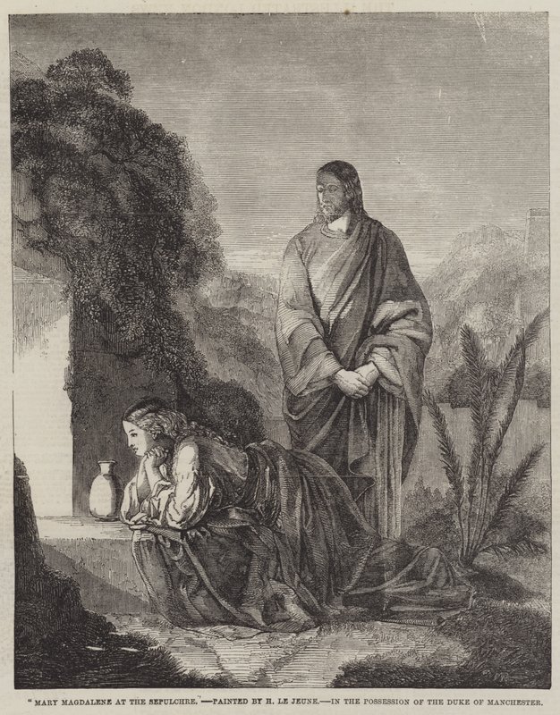 Mary Magdalene at the Sepulchre by Henry Le Jeune