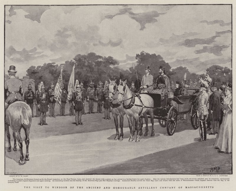 The Visit to Windsor of the Ancient and Honourable Artillery Company of Massachusetts by Henry Marriott Paget