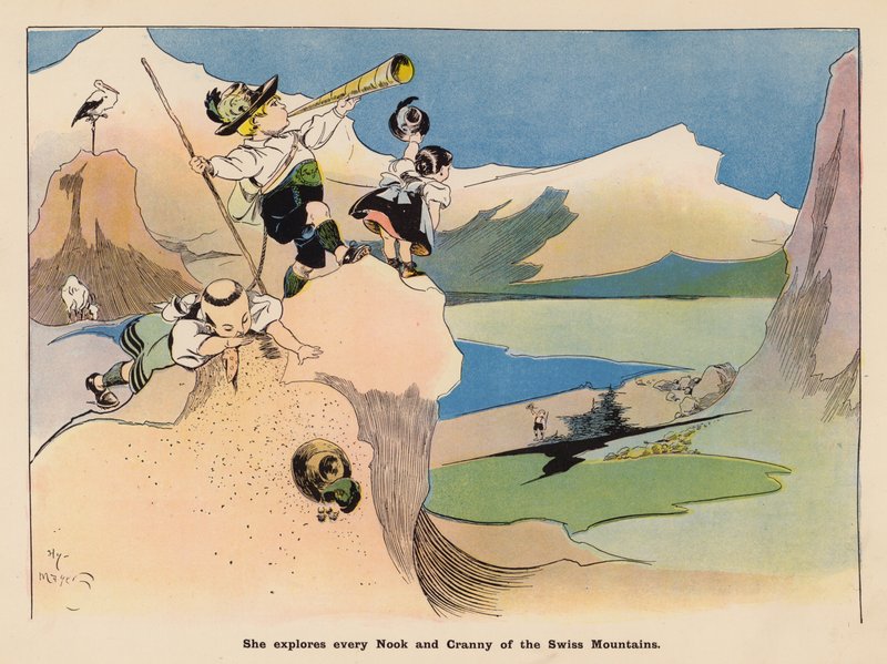 Illustration for The Adventures of a Japanese Doll by Henry Mayer