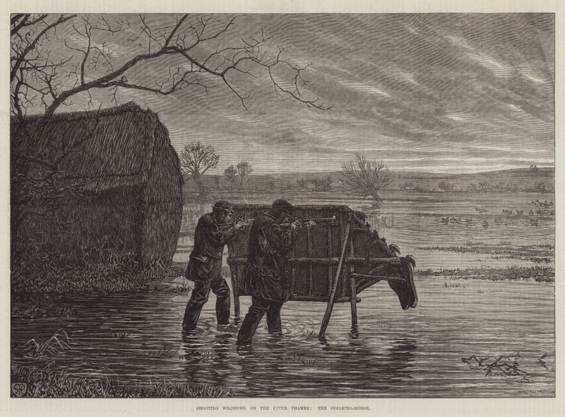 Shooting Wildfowl on the Upper Thames, the Stalking-Horse by Henry Robert Robertson