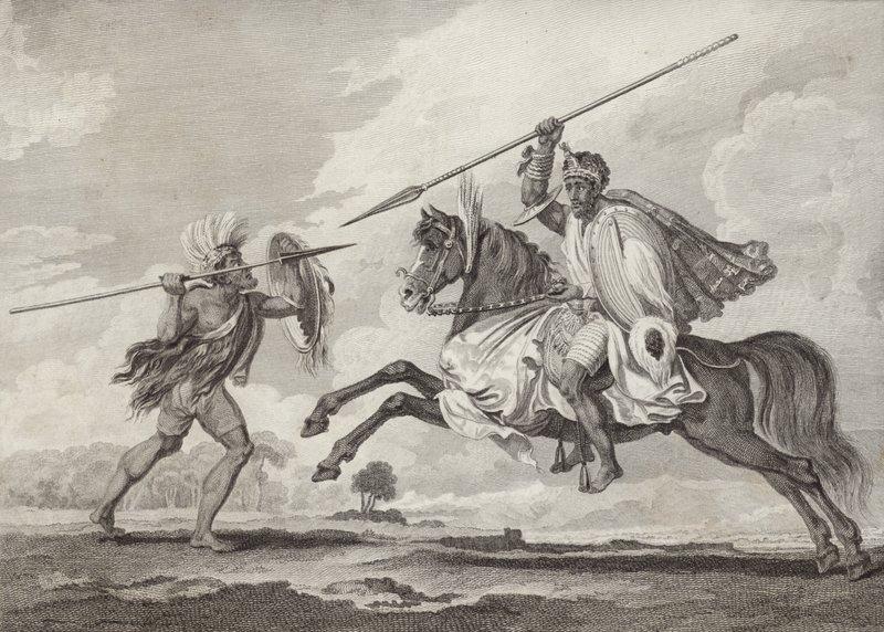 Fit Aurari Zogo Attacking a Foot Soldier, Ethiopia by Henry Salt