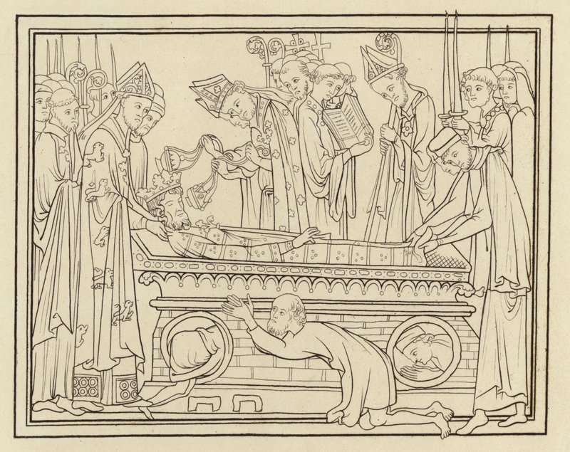 Burial of Edward The Confessor by Henry Shaw