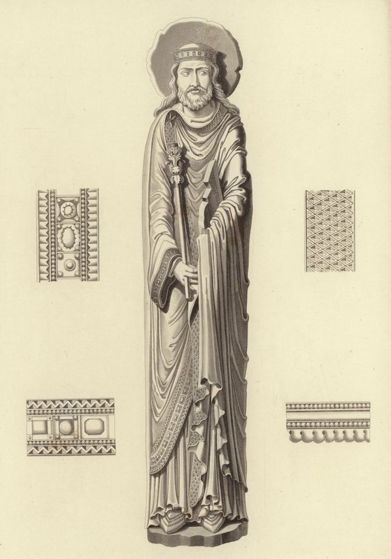 Clovis I, from the Church of Notre Dame De Corbeil by Henry Shaw