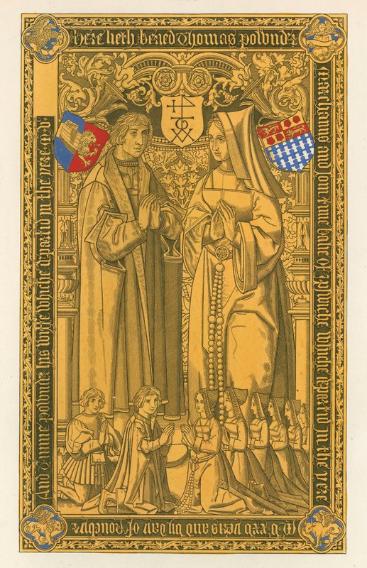 From a Brass, in the Church of St Mary Key Ipswich by Henry Shaw