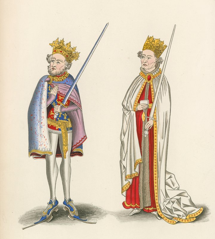 King John and King Henry I, c.1440 by Henry Shaw