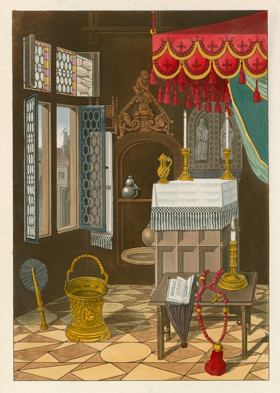 Part of a Room, from a Picture by John Schoorel, c 1520 by Henry Shaw