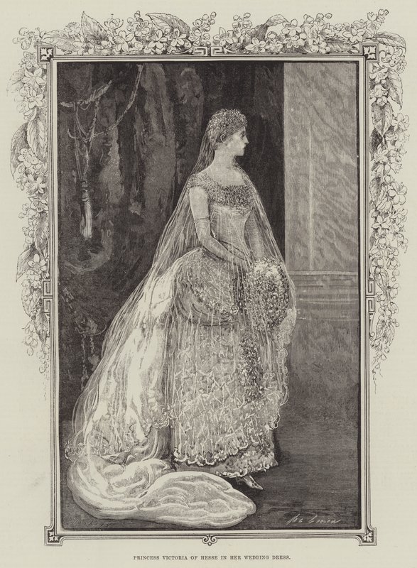 Princess Victoria of Hesse in her Wedding Dress by Henry Stephen Ludlow