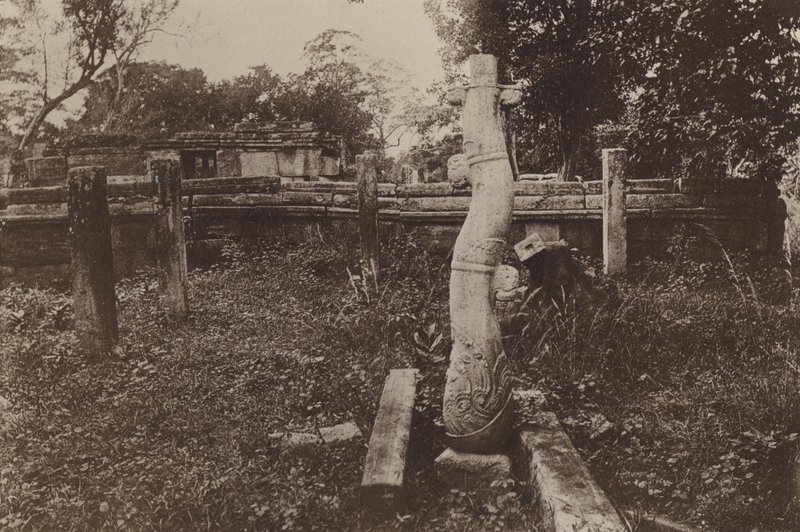 Ruined Cities of Ceylon: Curious Rounded Column and Ruins by Henry W. Cave