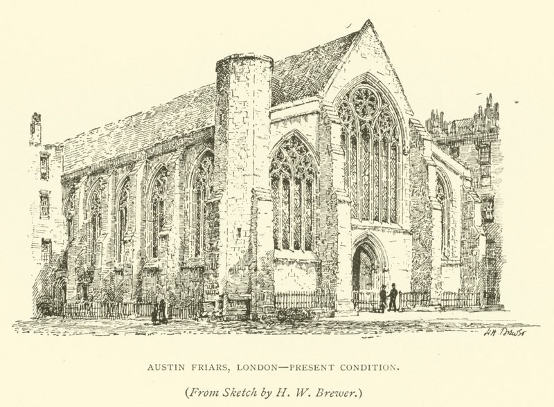 Austin Friars, London, Present Condition by Henry William Brewer