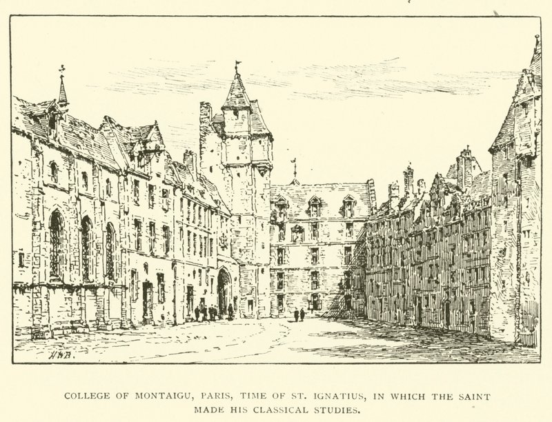 College of Montaigu, Paris, Time of St Ignatius, in which the Saint Made His Classical Studies by Henry William Brewer