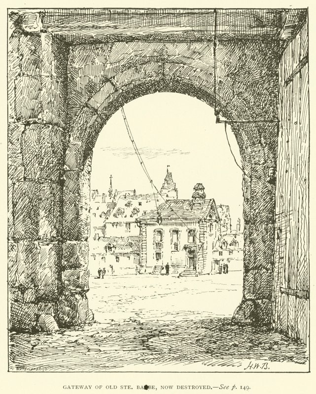 Gateway of Old Ste Barbe, Now Destroyed by Henry William Brewer