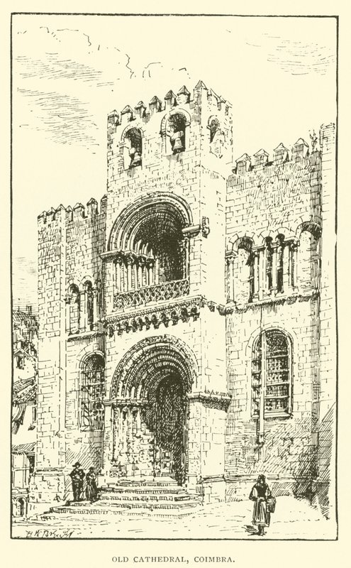 Old Cathedral, Coimbra by Henry William Brewer