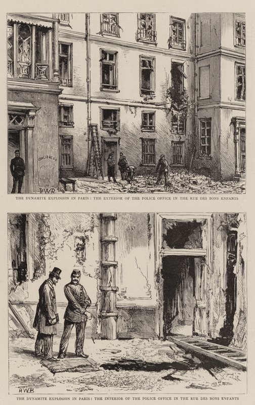 The Dynamite Explosion in Paris by Henry William Brewer
