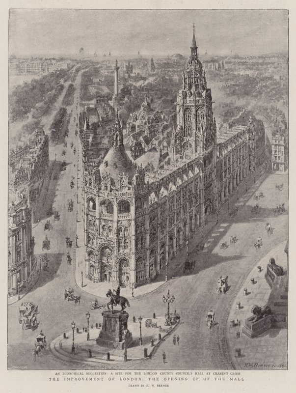 The Improvement of London, the Opening up of the Mall by Henry William Brewer