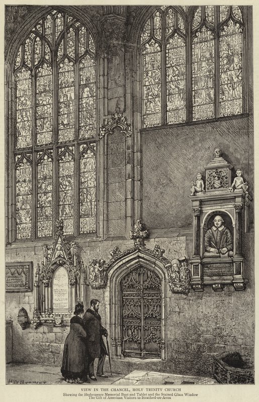 View in the Chancel, Holy Trinity Church by Henry William Brewer