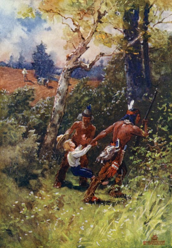 A Babe in the Backwoods by Henry after Sandham