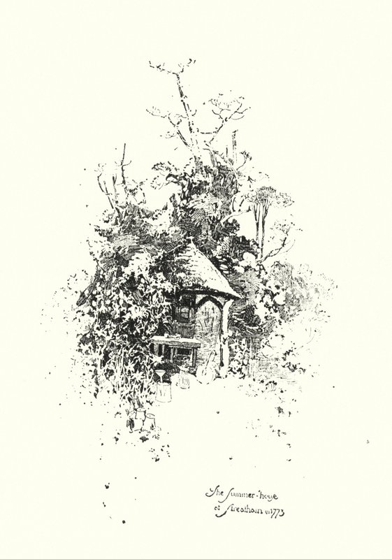 The Summer House, at Streatham, in 1773 by Herbert (after) Railton