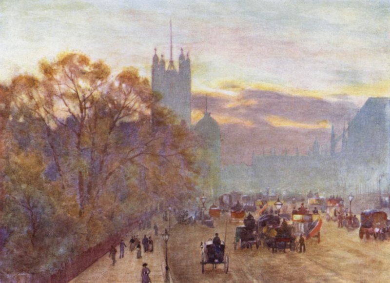 The Approach to Westminster by Herbert Menzies (after) Marshall