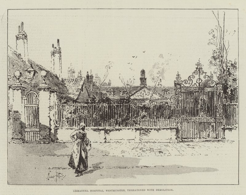 Emmanuel Hospital, Westminster, threatened with Demolition by Herbert Railton