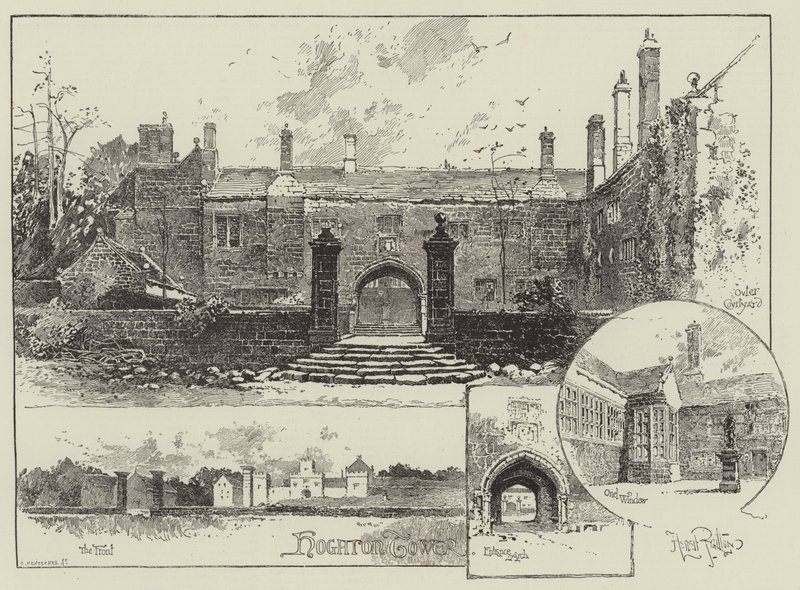 Hoghton Tower in Lancashire by Herbert Railton