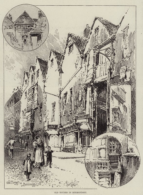 Old Houses in Bermondsey by Herbert Railton