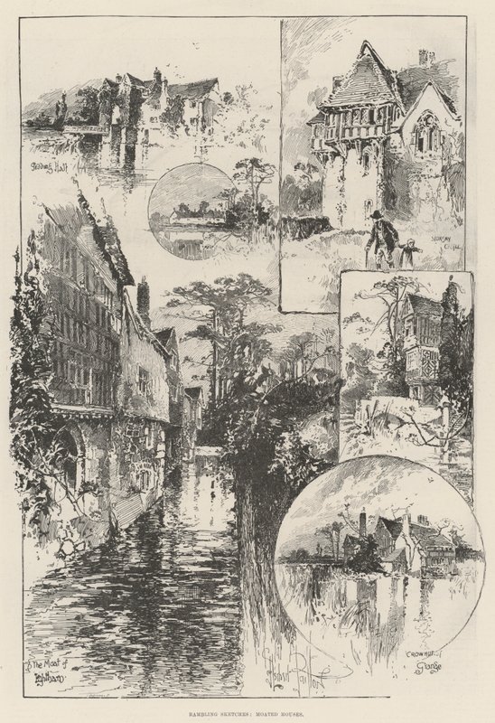 Rambling Sketches, Moated Houses by Herbert Railton