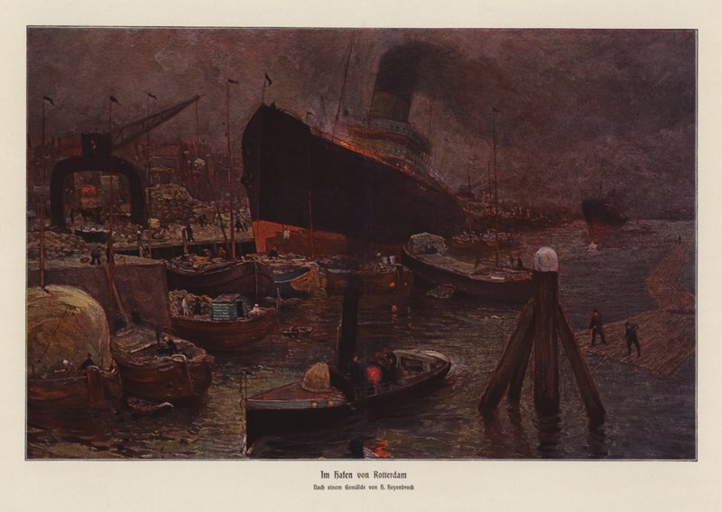 In the Port of Rotterdam by Herman Heijenbrock