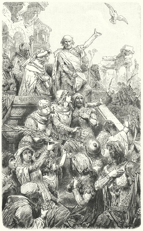 Cola di Rienzo Gives the People of Rome a New Constitution, 1347 by Hermann Vogel