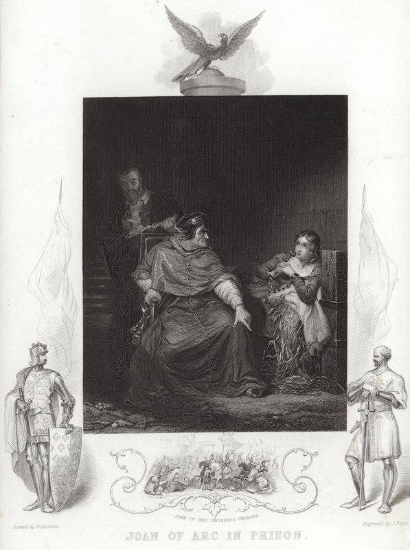 Joan of Arc in prison by Hippolyte Delaroche
