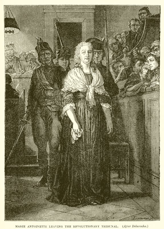 Marie Antoinette Leaving the Revolutionary Tribunal by Hippolyte Delaroche