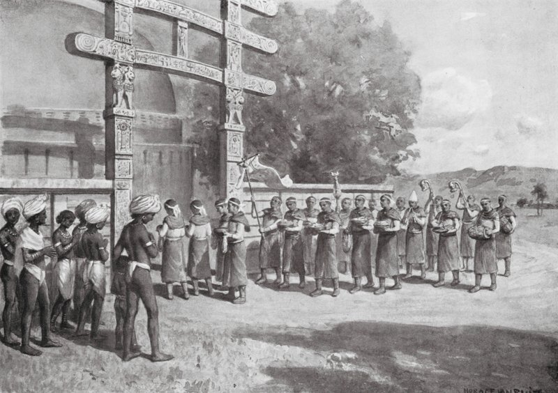 Foreigners at Sanchi with Offerings, BC 145 by Horace van Ruith
