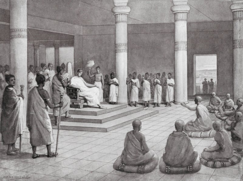 King Milinda Asks Questions, BC 140 by Horace van Ruith
