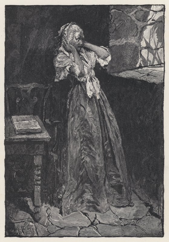 Marie Antoinette in prison in the Tower of the Temple by Howard (after) Pyle