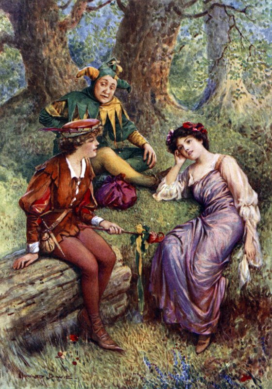 Rosalind, Celia and Touchstone by Howard Davie