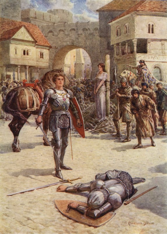 St George to the Rescue, the proud Earl of Coventry lay dead by Howard Davie
