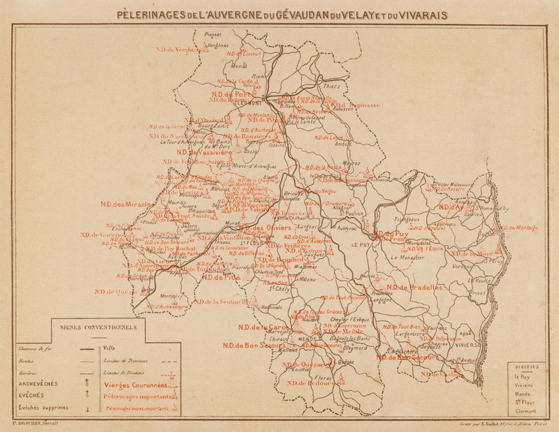 Pilgrimages of Auvergne, Gevaudan, Velay, and Vivarais by Hubert Clerget
