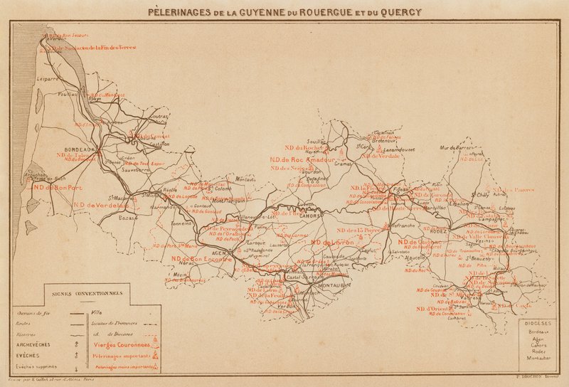 Pilgrimages of Guyenne, Rouergue, and Quercy by Hubert Clerget