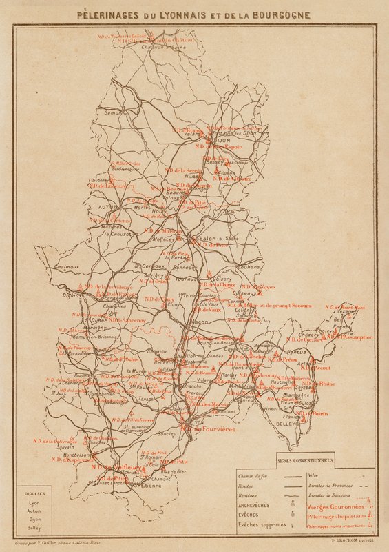 Pilgrimages of Lyonnais and Burgundy by Hubert Clerget