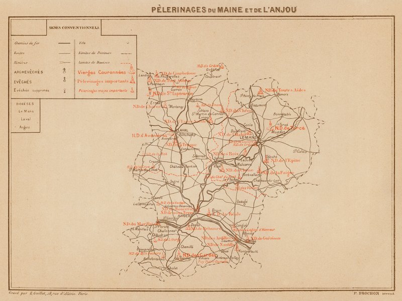 Pilgrimages of Maine and Anjou by Hubert Clerget