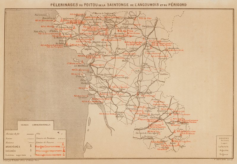 Pilgrimages of Poitou, Saintonge, Angoumois, and Perigord by Hubert Clerget