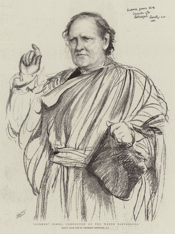 Gurnos Jones, Conductor of the Welsh Eisteddfod by Hubert von Herkomer