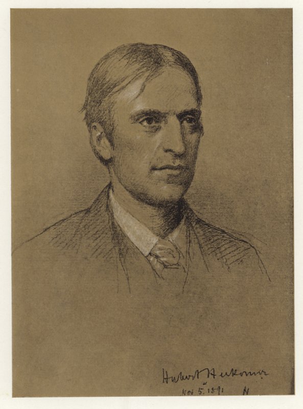 Self Portrait of Hubert Herkomer by Hubert von Herkomer