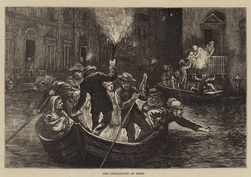 The Inundation at Rome by Hubert von Herkomer