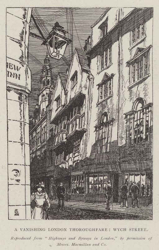 A Vanishing London Thoroughfare, Wych Street by Hugh Thomson